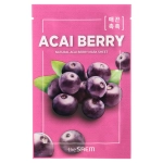 THE SAEM , Маска для лица тканевая ЭКСТРАКТ ЯГОД АСАИ Natural Acai Berry Mask Sheet, 21 мл